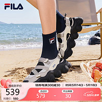 FILA 斐乐 官方女鞋运动凉鞋2024夏厚底增高休闲草莓凉鞋