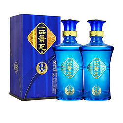 景芝 一品景芝 芝麻香型高度白酒 52度 500ml*2瓶 蓝淡雅 双支装