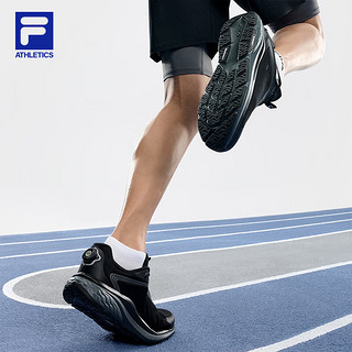 FILA 斐乐男鞋BOA NUVOLE 2路跑鞋2024夏季柔云鞋2运动鞋 黑-BK 41