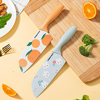 KÖBACH 康巴赫 菜刀水果刀印花刀具便携切片家用多功能削皮不锈钢厨房