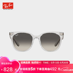 Ray-Ban 雷朋 RayBan）CORE系列 太阳镜方形透明色商务休闲眼镜RB4379D