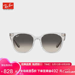 Ray-Ban 雷朋 RayBan）CORE系列 太陽鏡方形透明色商務休閑眼鏡RB4379D