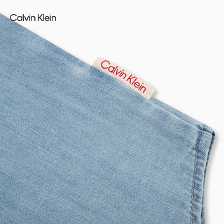 Calvin KleinJeans24春夏女士经典ck复古纯棉牛仔衬衫40WK840 N85-牛仔浅蓝 L