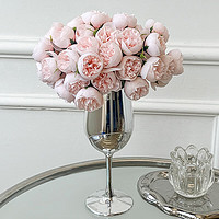 SUGER LOVE 愛已裝糖 高質絹花玫瑰創意花瓶套裝辦公室擺件客廳臥室電視柜裝飾花束