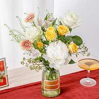 京东鲜花 自然混合每周一花包月鲜花客厅插花鲜切花结婚纪念日生日礼物女