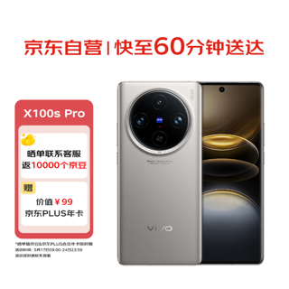X100s Pro 12GB+256GB 钛色 蓝晶×天玑9300+ 蔡司APO超级长焦 拍照 手机