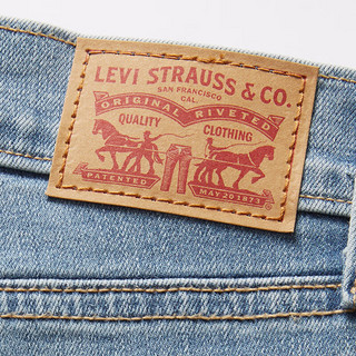 Levi's李维斯24春季女士破洞牛仔短裤修身百搭个性时尚潮流 蓝色 28