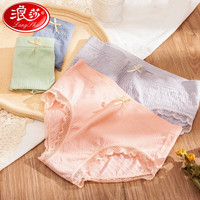 Langsha 浪莎 女士内裤 4条装