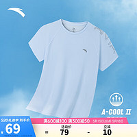 ANTA 安踏 速干T丨薄款吸湿透气短袖t恤女2024夏季跑步健身训练运动上衣
