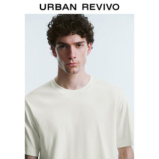 URBAN REVIVO 男装时尚休闲纯色百搭棉质短袖T恤UMU440030