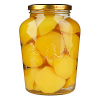 金泰沂 新鲜水果罐头玻璃瓶装糖水黄桃罐头1060g