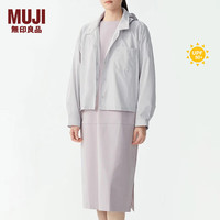 無印良品 MUJI（無印良品 ）女式 防紫外线 衬衫 女款夏季防晒外套 短款 BC91CC4S