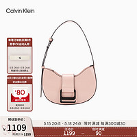 卡尔文·克莱恩 Calvin Klein 女包24春季优雅拉链半圆ck手提袋单肩包新月包DH3513