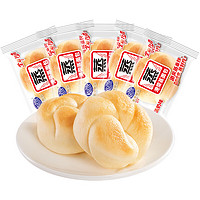 Kong WENG 港荣 蒸蛋糕营养早餐面包饼干蛋糕办公室休闲零食品老人糕点 淡奶蒸面包（5袋）共 200g