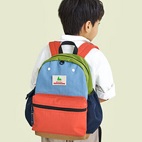 SHUKIKU 儿童书包小学生中学生书包男女生大容量休闲背包双肩包橙红L码