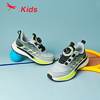 红蜻蜓儿童24夏季童鞋男女童时尚运动鞋休闲中大童跑鞋 黑绿色 32码