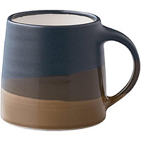 KINTO 日本进口陶瓷马克杯 手冲咖啡杯 复古杯 送礼杯子 耐热 简约时尚 黑色×棕色 320ml