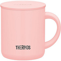 THERMOS 膳魔师 不锈钢马克杯保温简约可爱带盖牛奶杯咖啡杯 JDG-281C PWP 280ml