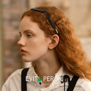依慧达（Evita Peroni ）方形墨镜发箍欧美时尚发卡纯色洗脸压发头箍甜酷风 经典黑