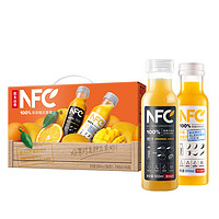 88VIP：农夫山泉 100%NFC果汁300ml*12瓶（橙汁*6+芒果汁*6）