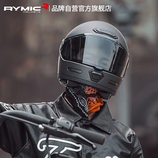 睿觅（RYMIC）摩托车复古头盔全盔3C认证男女机车骑行头盔四季通用V80XXL