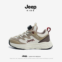 百亿补贴：Jeep 吉普 儿童运动鞋软底透气网面夏款童鞋2024新款夏季款防滑童鞋