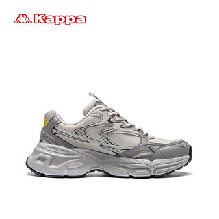 卡帕（Kappa）老爹鞋男子运动休闲跑步鞋 冷灰色/高级灰 43