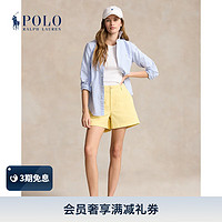 Polo Ralph Lauren 拉夫劳伦 女装 24年夏斜纹棉布卡其短裤RL25515 700-黄色 2