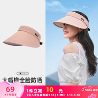 骆驼 CAMEL【baby同款】空顶防晒帽大帽檐遮阳全遮脸沙滩户外太阳帽女夏百搭