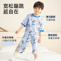 汪汪队立大功 汪汪队儿童睡衣夏男童棉睡衣a类宝宝家居服睡服薄款短袖