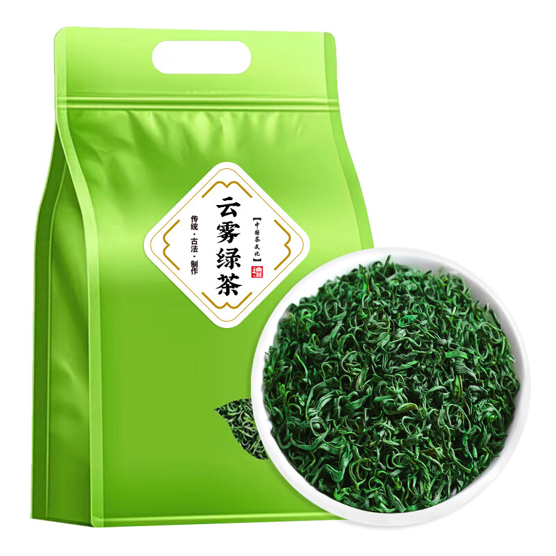 香不离绿茶2024新茶碧螺春茶毛尖茶日照高山云雾茶叶散装袋装浓香500克 500g