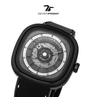 SEVENFRIDAY七个星期五 T系列 方盘 自动机械表 瑞士男表520 T1/04