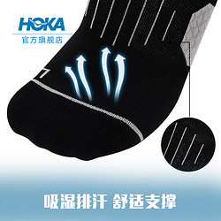 HOKA ONE ONE 中筒夏季跑步运动袜CREW RUN SOCK三双组合装透气