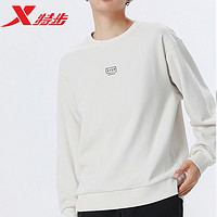 百亿补贴：XTEP 特步 运动卫衣男冬季新款针织套头衫加绒保暖宽松休闲长袖上衣