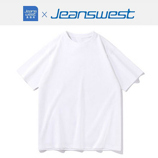 JEANSWEST 真维斯 纯色短袖T恤 白色XL