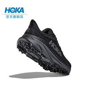 HOKA ONE ONE 男女款夏季挑战者7全地形款跑鞋CHALLENGER 7轻盈透气缓震 黑色/黑色