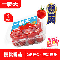 一颗大 ™ 樱桃番茄 散粒生吃小西红柿 水果便携装 486g*4盒 源头直发