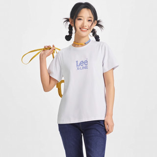 Lee 女士圆领短袖T恤 LWT008224202 白色 S