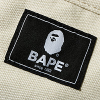 BAPE 配饰猿人头标签迷彩图案拼接帆布托特包背提包368601G