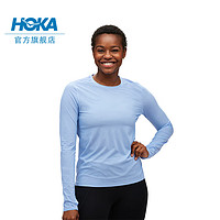HOKA ONE ONE 女款春夏专业跑步长袖T恤 AIROLITE RUN LONG SLEEVE 幻景蓝 S