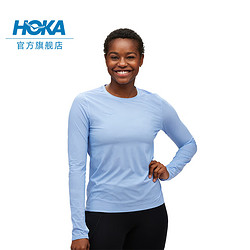 HOKA ONE ONE 女款春夏专业跑步长袖T恤 AIROLITE RUN LONG SLEEVE 幻景蓝 S