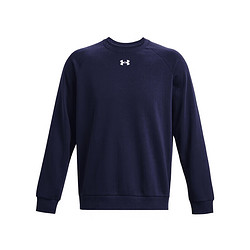 UNDER ARMOUR 安德玛 UA 男子秋冬圆领加绒长袖卫衣 1379755 410蓝色 L