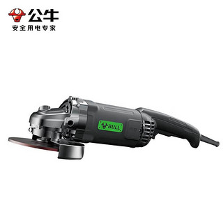 公牛电动工具2200瓦180mm角向磨光机GJM2200-180大功率角磨机开槽石材 2200W180mm磨光机GJM2200-180