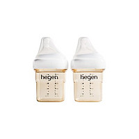 hegen 奶瓶PPSU 150ml*2(含阶段奶嘴) (1-3个月)硅胶多功能