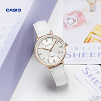 CASIO 卡西欧 旗舰店SHE-4048蜜桃金防水女士手表卡西欧官网sheen官方正品