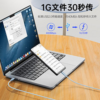 双头type-c公对公安卓彩色数据线pd100w超级快充5a充电66W适用苹果iPhone15Pro华为mate60小米6a手机tpc加长