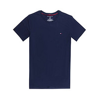 TOMMY HILFIGER 汤米希尔费格（Tommy Hilfiger） 男士左胸小logo圆领短袖T恤 藏蓝色09T3139-410 M