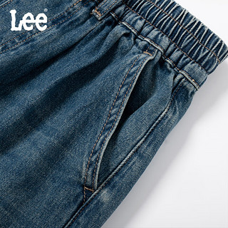 Lee儿童水洗牛仔裤2024夏季男女童装时尚外穿休闲百搭直筒长裤子 蓝色 110cm