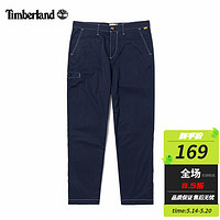 Timberland 休闲裤男春夏户外运动长裤通勤宽松舒适易穿搭时尚工装裤 A2EPA433/直筒-蓝色 35/180-88A