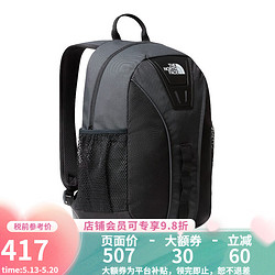 THE NORTH FACE 北面 TNF北面美版双肩背包男女款春夏户外运动休闲电脑书包20L KT0-黑色/灰色 One size